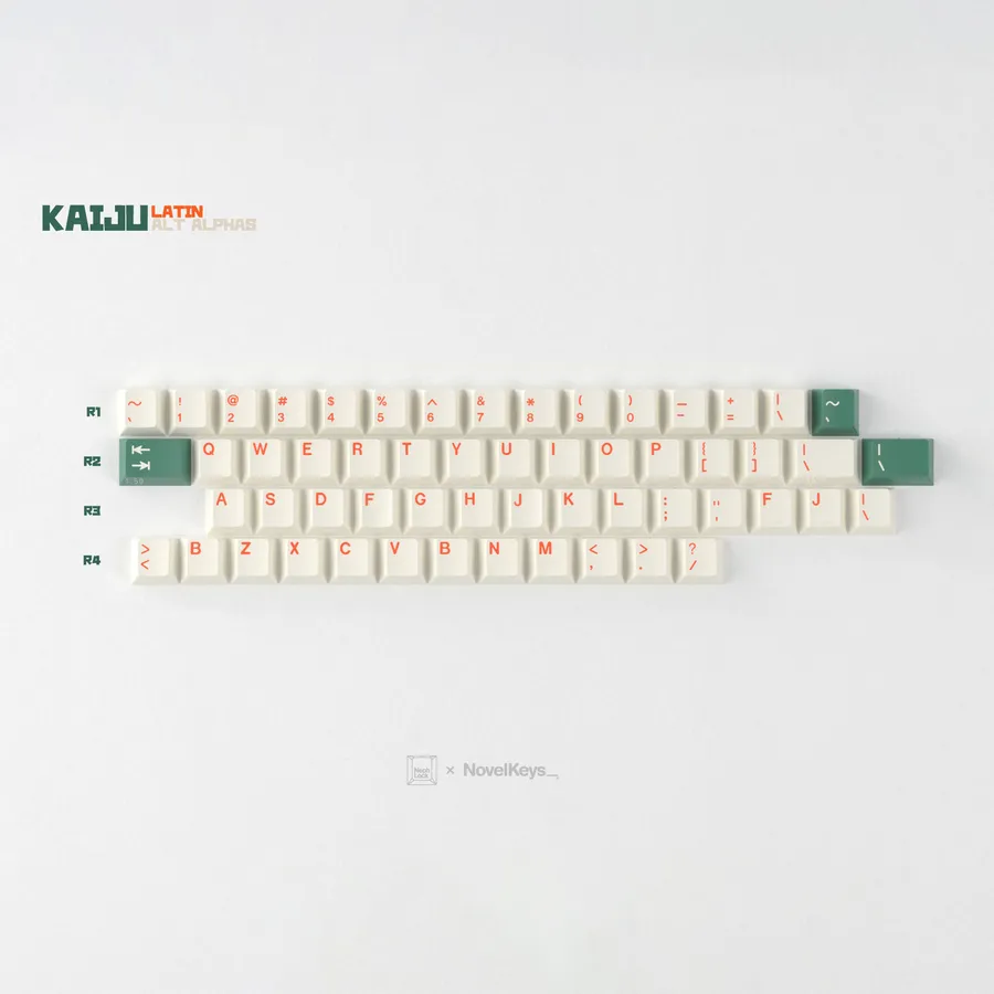 GMK Kaiju R3 - Light Alt Alphas Child Kit