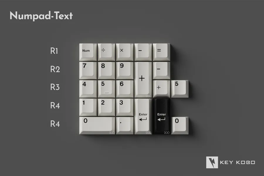 Keykobo BOW ABS Double-shot Keycap Set