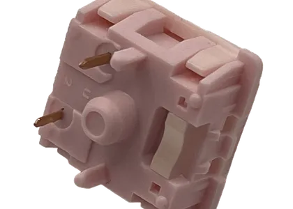 Huano Sakura V2 switch close-up with pink housing