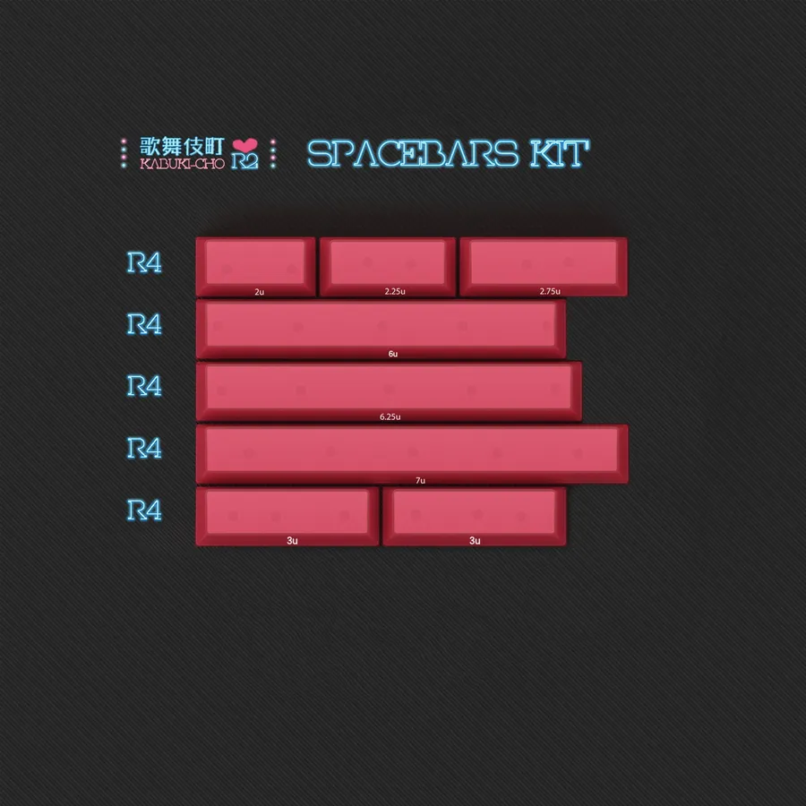 PBTFANS KABUKI-CHO 歌舞伎町 R2 Spacebar 1 Kit