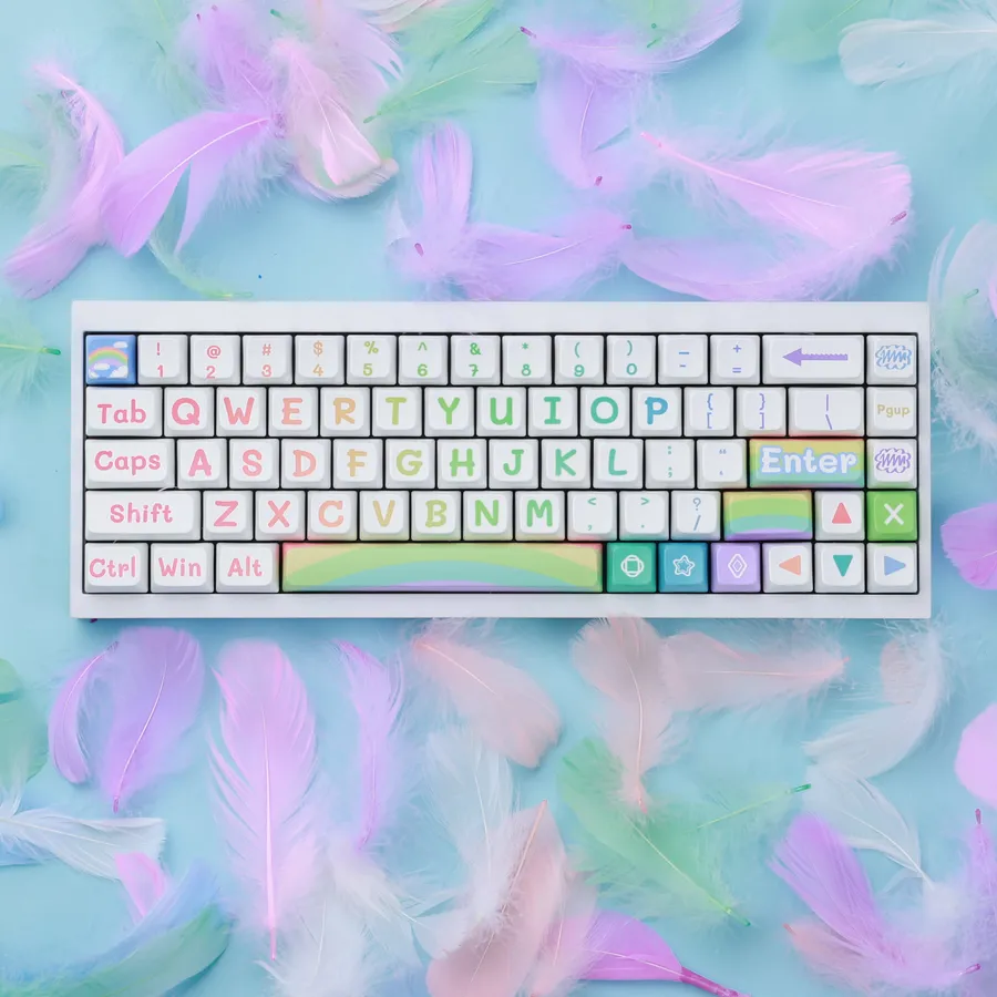 Rainbow MDA Profile keycaps set