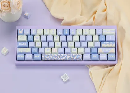 Milk Blue Rabbit MDA Profile Keycaps Set