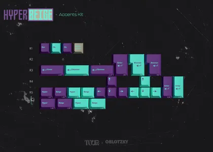 GMK CYL HyperBeige Accent Kit