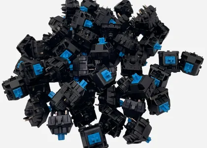 Cherry MX2A Blue clicky switches pile for mechanical keyboards