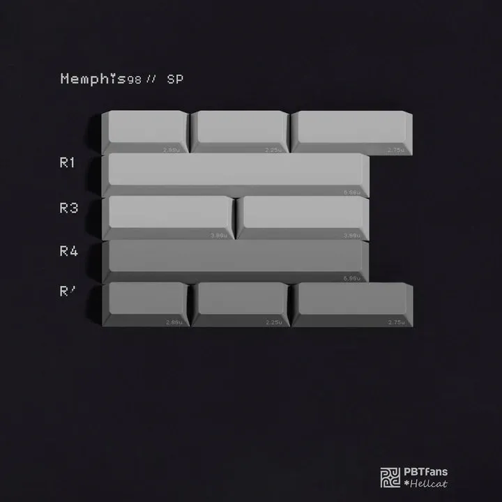 PBTfans Memphis98 Spacebar Kit