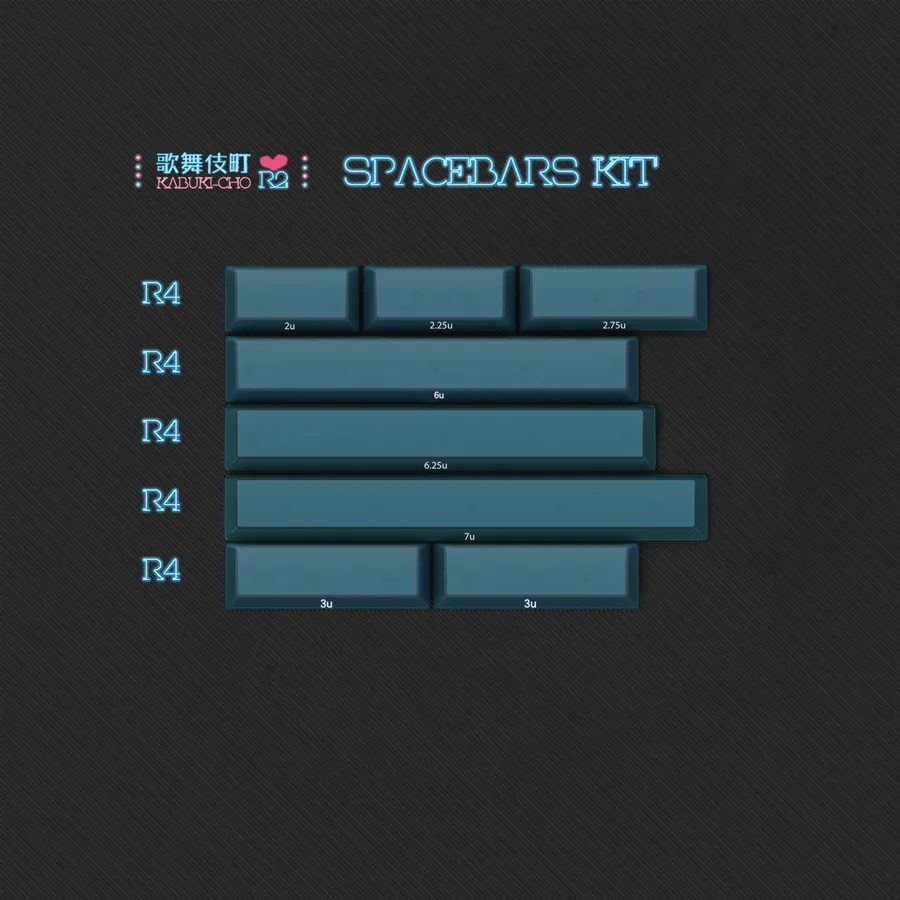 PBTFANS KABUKI-CHO 歌舞伎町 R2 Spacebar 4 Kit