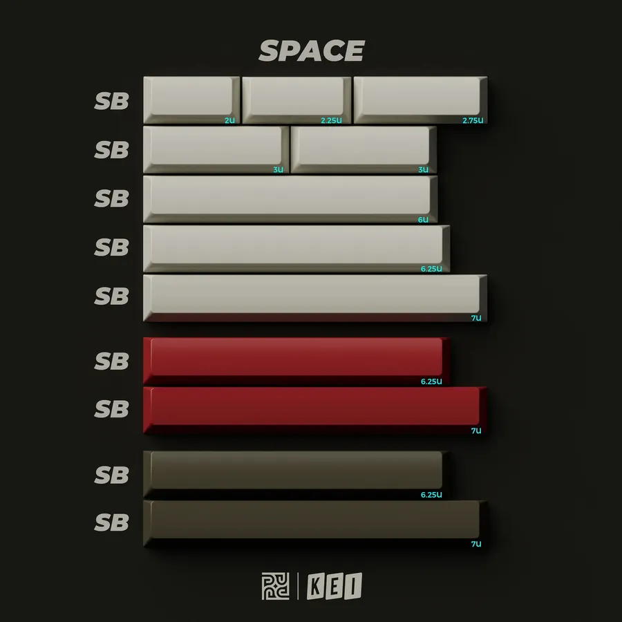 PBTfans 1950 Spacebar Kit