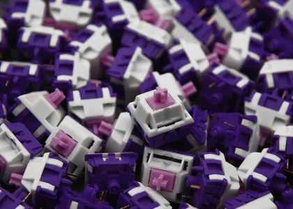 KEYGEEK X UNIKEYS Purple Dawn Linear Switch Factory Lubed Edition
