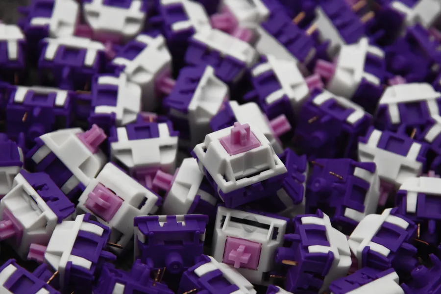 KEYGEEK X UNIKEYS Purple Dawn Linear Switch Factory Lubed Edition