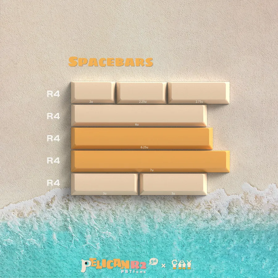 PBTfans Pelican R2 Spacebar Kit