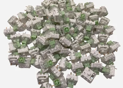 Kailh BOX Jade mechanical keyboard switches bulk view