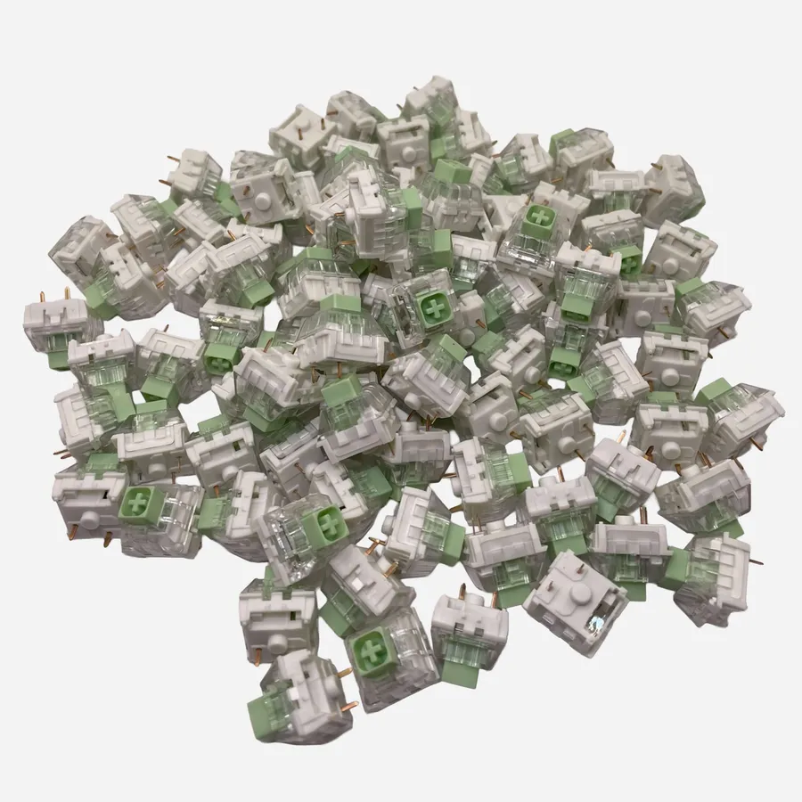 Kailh BOX Jade mechanical keyboard switches bulk view