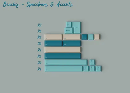 GMK CYL Just Beachy Accents