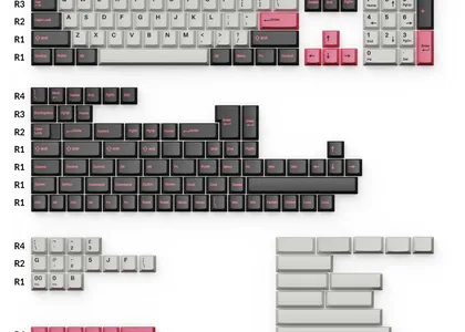 Cherry Profile Double-Shot PBT Full Set Keycaps Dolch Pink Overview