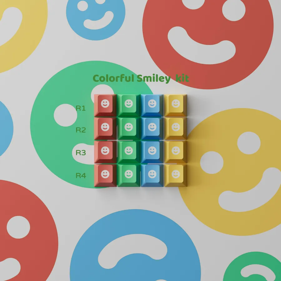 PBTfans Cool Kids Colorful Smiley