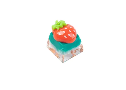 Cute Fruit Resin Artisan Keycap-Strawberry