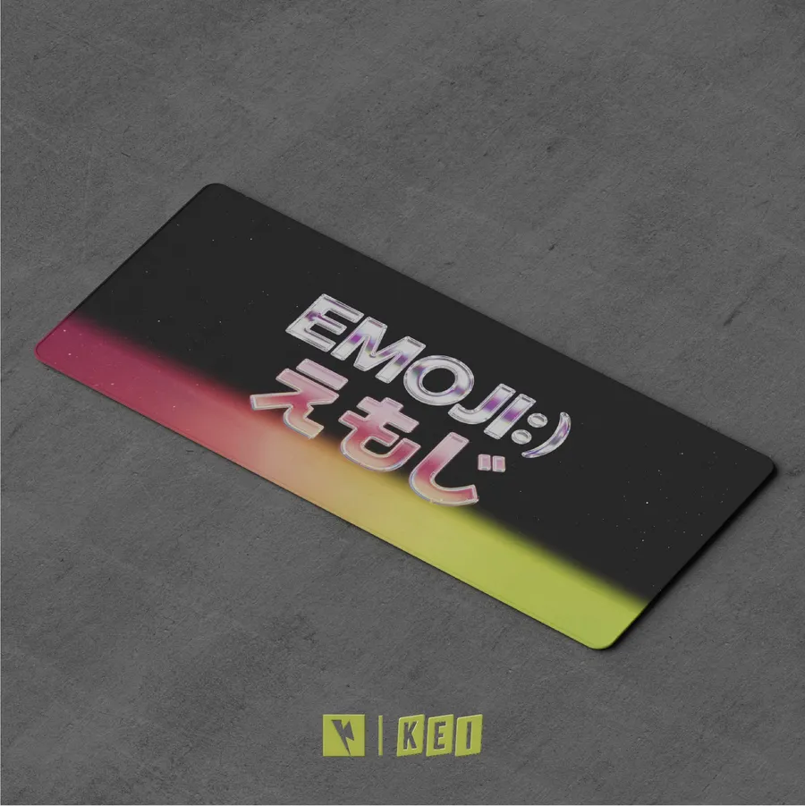 KeyKobo Emoji Desk Mat Y2K