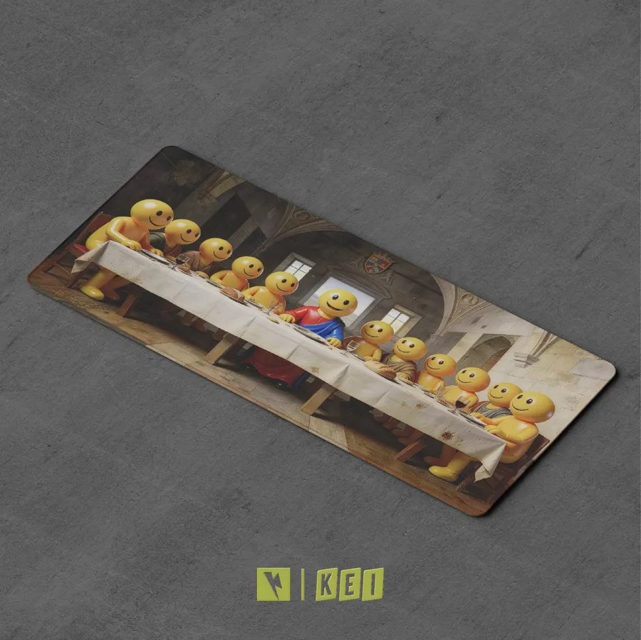 KeyKobo Emoji Desk Mat Last Supper