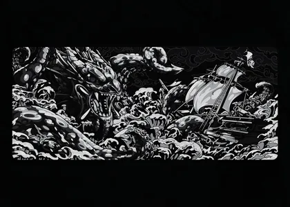 GMK Davy Jones' Locker Deskmat Survival Mono