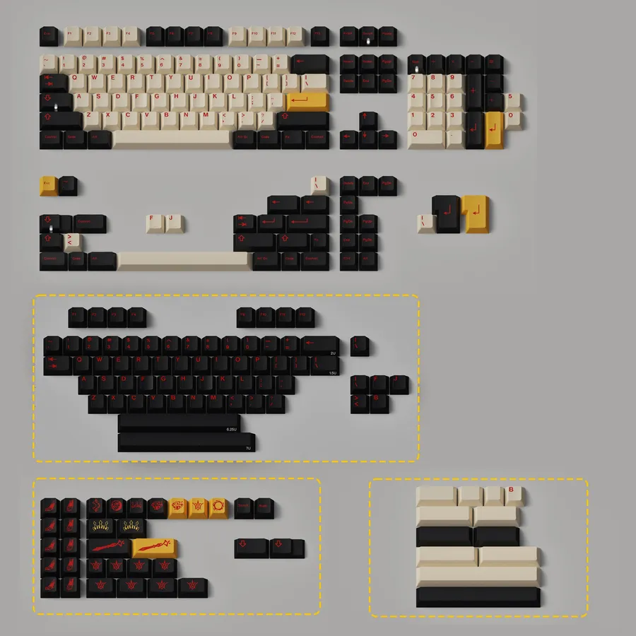 GMK CYL Ishtar R2 Base+Novelties+Alphas+Space