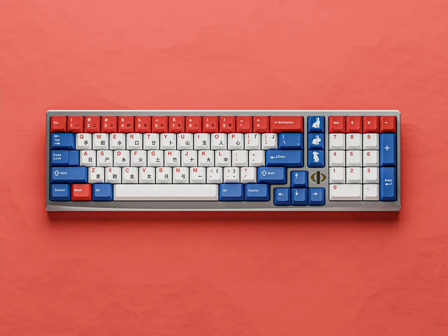 Keykobo Moon Rabbit ABS Double-shot Keycap Set