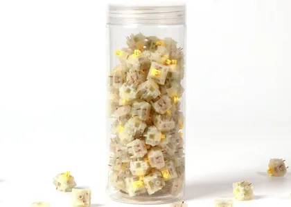 Gateron Cap V2 Milky Yellow Switch Set
