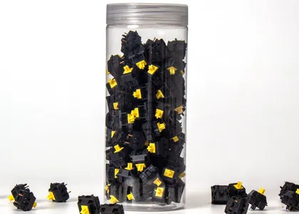 Gateron KS-3 Full Black Yellow Switch Set