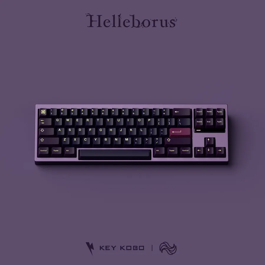 Keykobo Helleborus ABS Double-shot Keycap Set