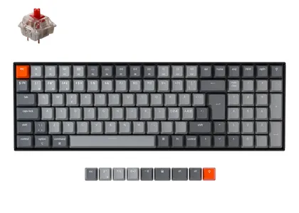 Keychron K4 Wireless Mechanical Keyboard Nordic ISO Layout Version 2 Gateron Red Switch