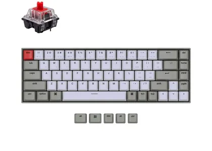 Keychron K6 Non-Backlight Wireless mechanical keyboard has included keycaps for both Windows and macOS. K6 is compatible with Mac, Windows, iOS, Android, Linux and it also can connect up to 3 devices. 