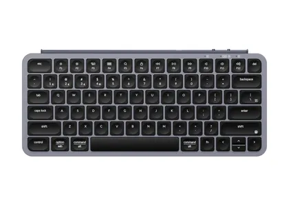Keychron B1 Pro Ultra Slim Wireless Keyboards 75 Percent Layout for Mac Windows and Android Space Gray