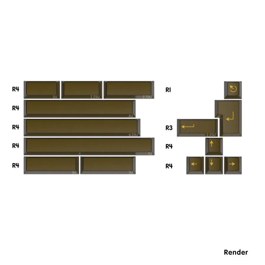 PBTfans Neon Spacebar 2 Kit