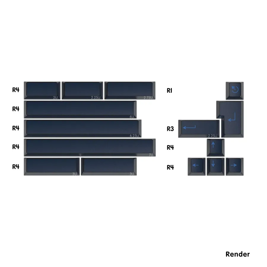 PBTfans Neon Spacebar 4 Kit