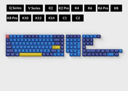 OEM Dye-Sub PBT Keycap Set - Beach
