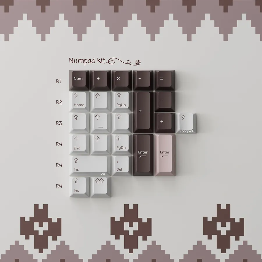 PBTfans Fair Isle Numpad