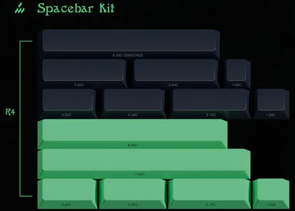 GMK Davy Jones' Locker Spacebars