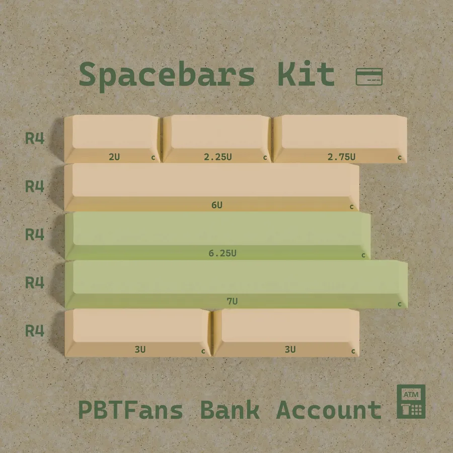 PBTfans Bank Account Spacebar Kit