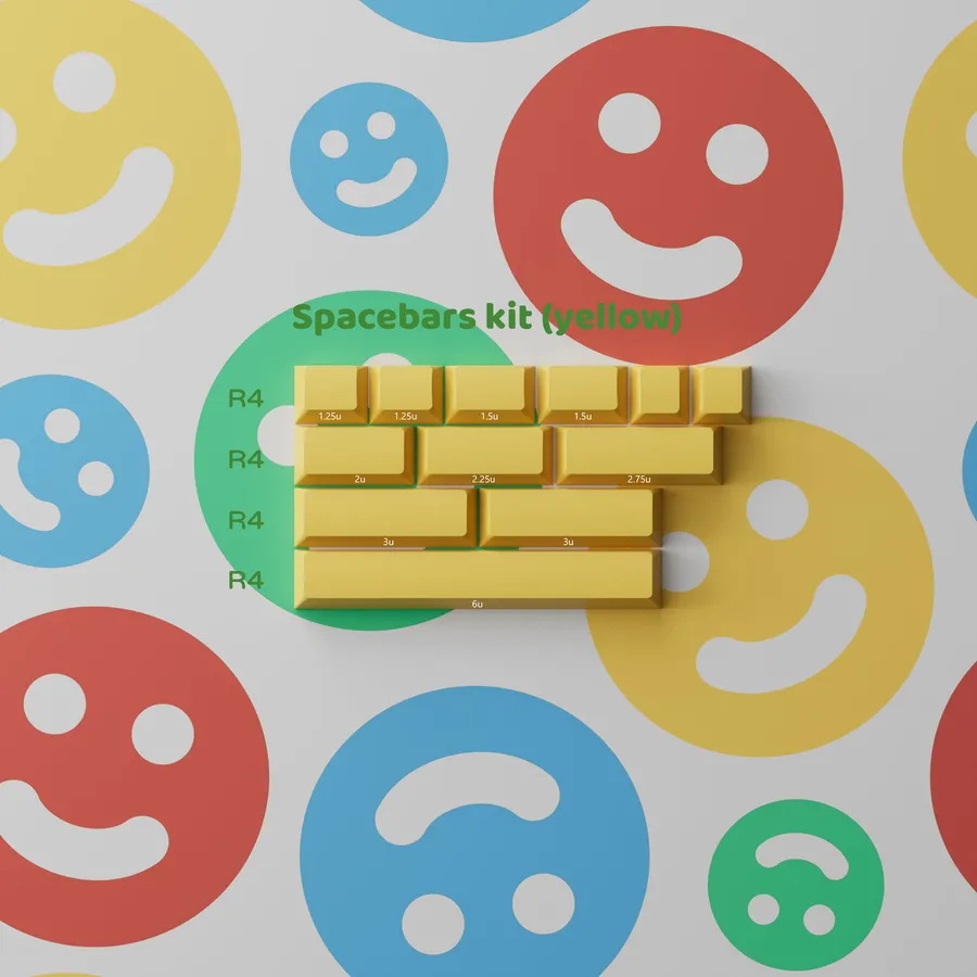 PBTfans Cool Kids Spacebars Yellow