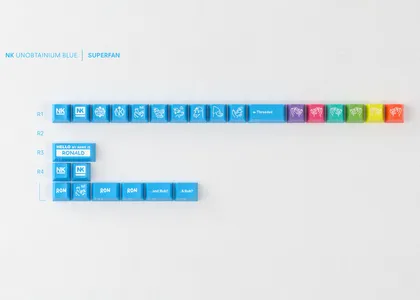 GMK CYL Unobtanium Blue Superfan