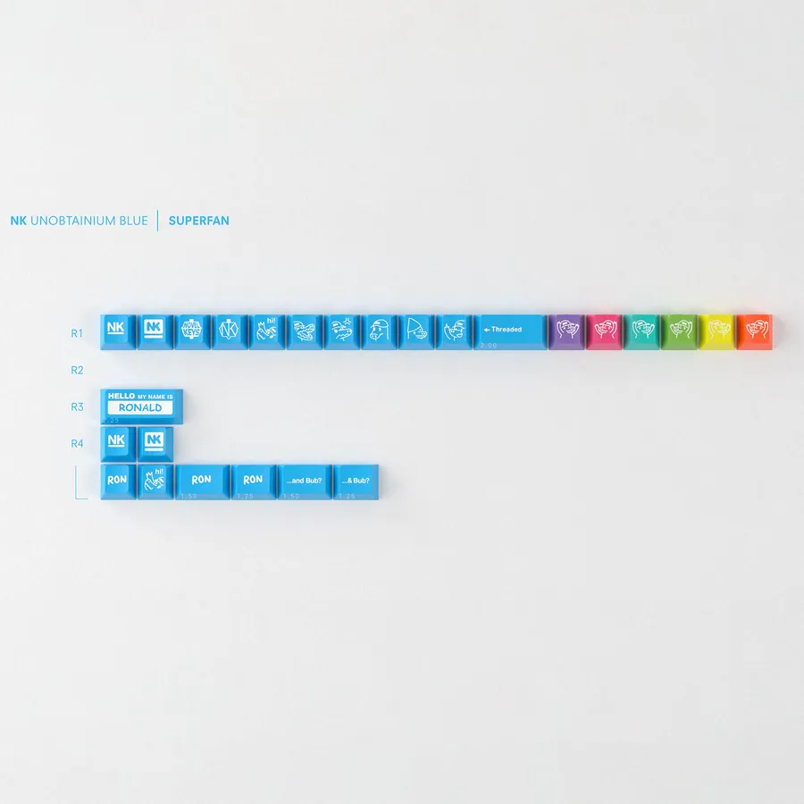 GMK CYL Unobtanium Blue Superfan