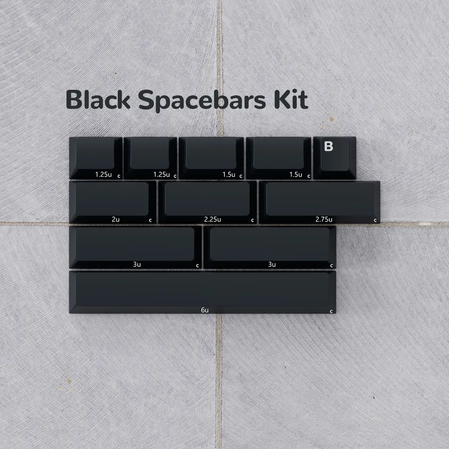 PBTfans no signal R3 Black Spacebars