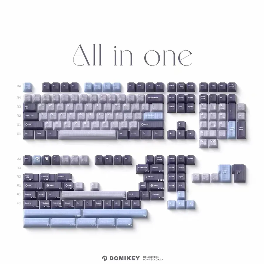 Domikey HUSH Deep Sea Translucent Cherry Profile Keycaps