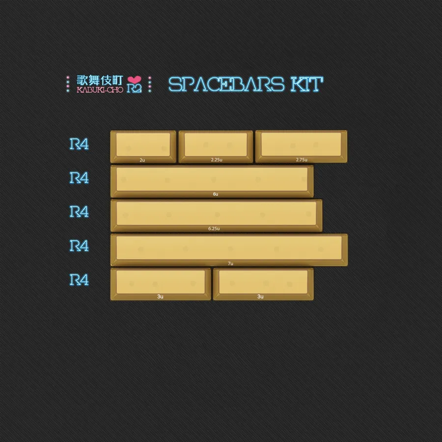 PBTFANS KABUKI-CHO 歌舞伎町 R2 Spacebar 2 Kit