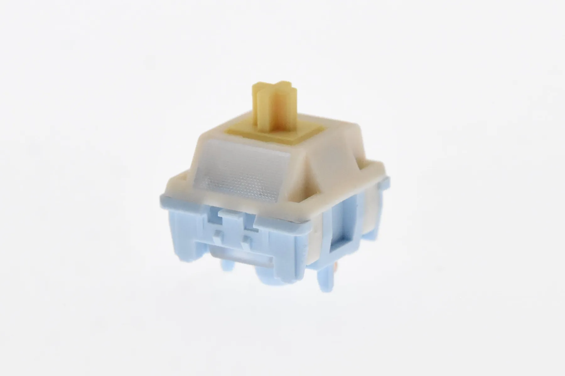 HMX Cream Tea Light Tactile Switch, front view