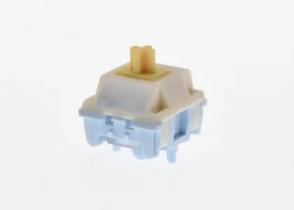 HMX Cream Tea Light Tactile Switch, front view