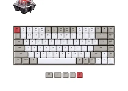 keychron k2 non backlight version mechanical keyboard red switch for mac windows