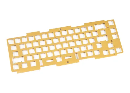Keychron q2 custom mechanical keyboard brass plate for ansi layout