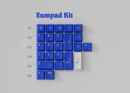 PBTfans Klein Blue R3 Numpad