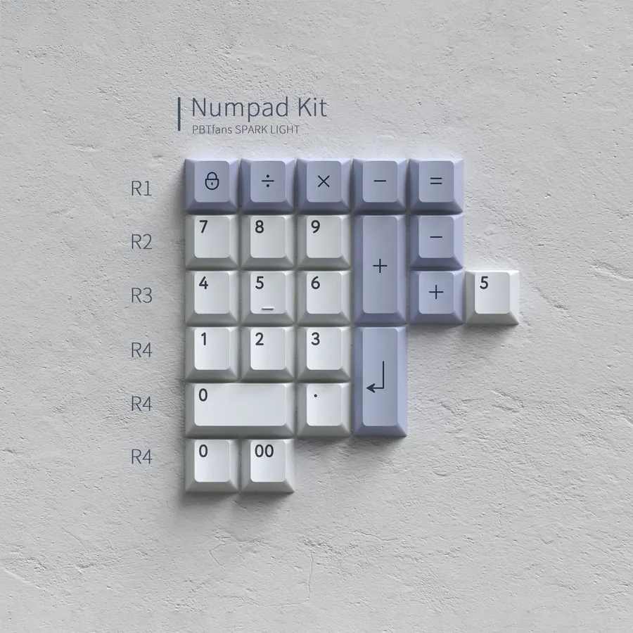 PBTfans Spark Light R2 Numpad Kit