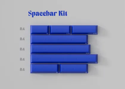 PBTfans Klein Blue R3 Blue Spacebars